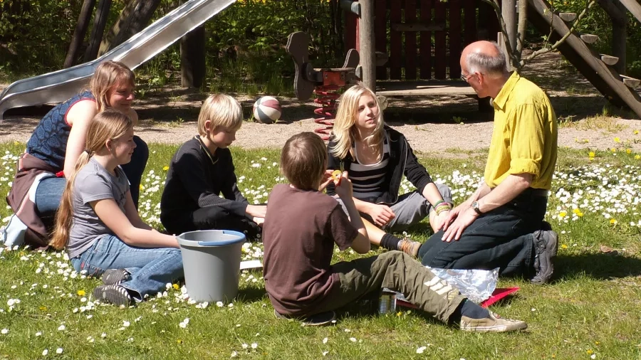 Udeskoleundervisning i Odarslöv skole. Foto: Malene Bendix.