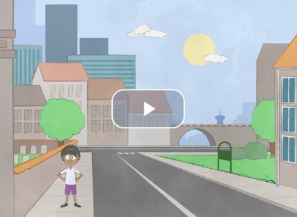 Foto fra filmen, der fortæller om biodiversitet i bynatur