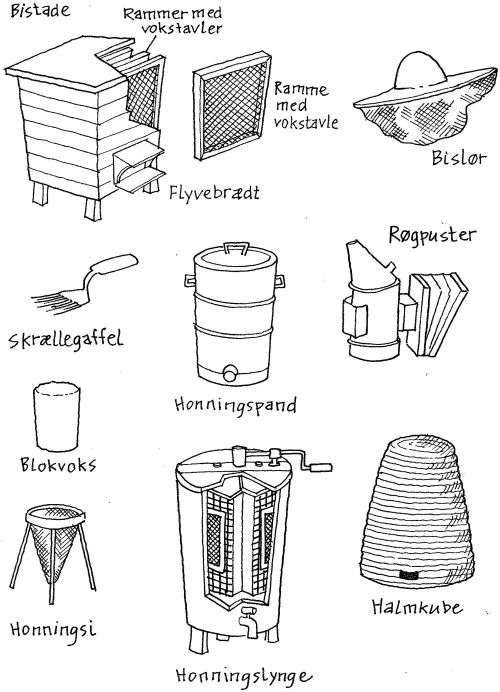 Biavlerens udstyr