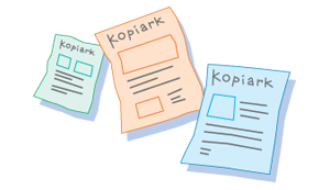 Find et kopiark. Grafik: Eva Wulff. Kopiark