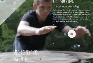 Lav parkour i naturen. Foto: Skovskolen. Lav parkour i naturen. Foto: Skovskolen.