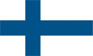 Det finske flag. Flag Finland.