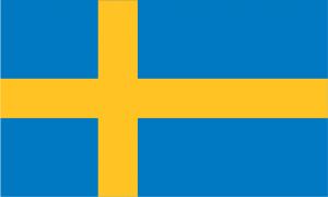 Det svenske flag. Flag Sverige