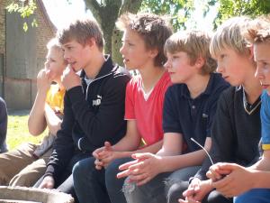 Udeskoledrenge fra Odarsløv skole i Sverige. Foto: Malene Bendix.