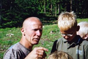 Udeskolelærer og børn fra Gl. Rye skole. Foto: Martin Einfeldt. Udeskolelærer og børn fra Gl. Rye skole.
