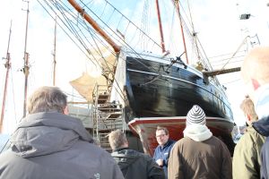 Lejrskoleskibet Fylla på Henrik Andersens værft i Svendborg