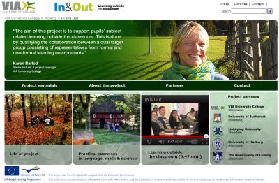 Forside på In and Out Forside på In and Out