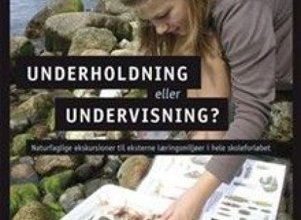 Forside af bogen "Underholdning eller undervisning". Forside af bogen "Underholdning eller undervisning".
